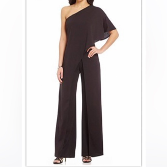 Black One Shoulder Jumpsuit - Picture 1 of 3